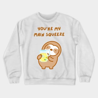 You’re My Main Squeeze Lemonade Sloth Crewneck Sweatshirt